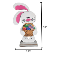 Freestanding Easter Bunny with Basket