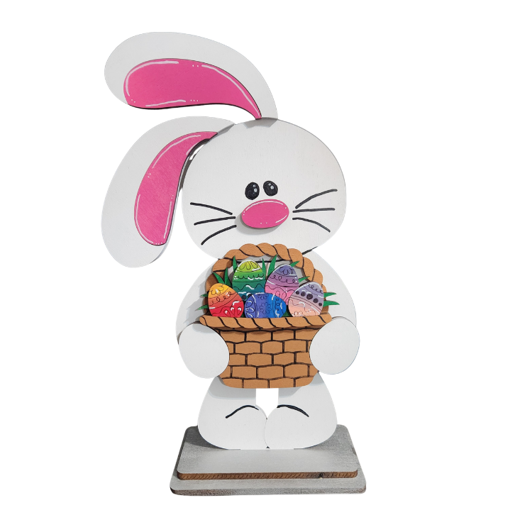Freestanding Easter Bunny with Basket