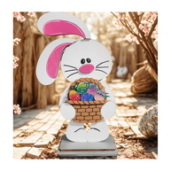 Freestanding Easter Bunny with Basket