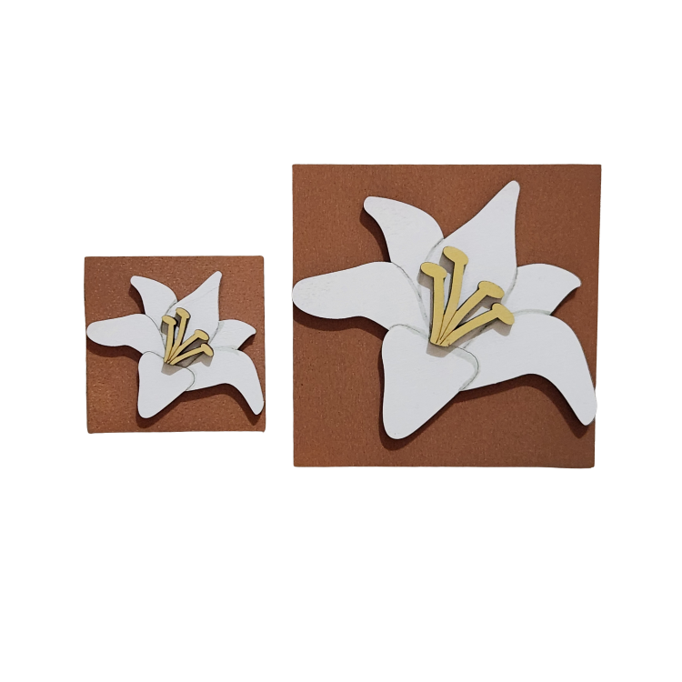 Layered Lily Faith Sign