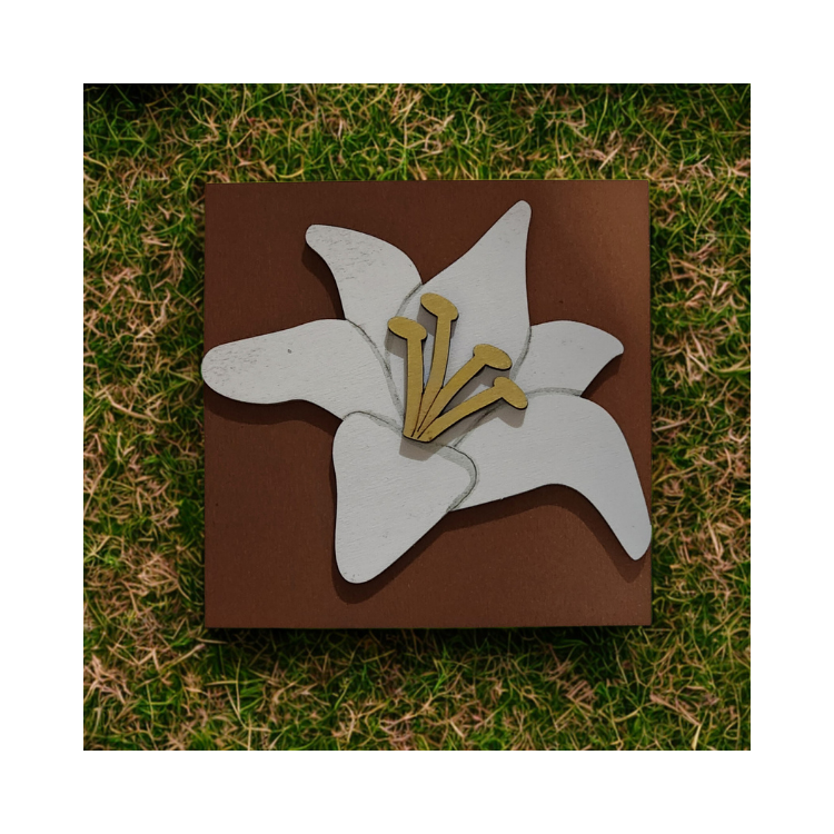 Layered Lily Faith Sign