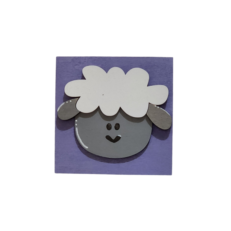 Layered Lamb Spring Sign