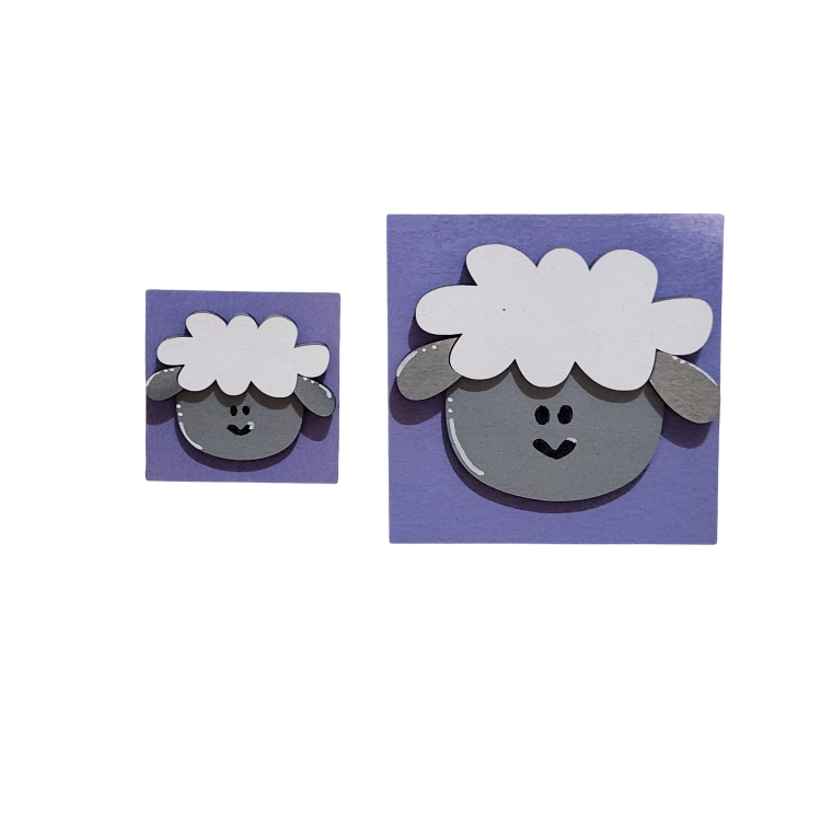 Layered Lamb Spring Sign