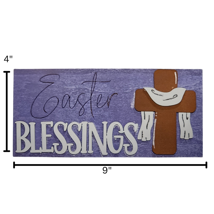 “Easter Blessings” Faith Sign