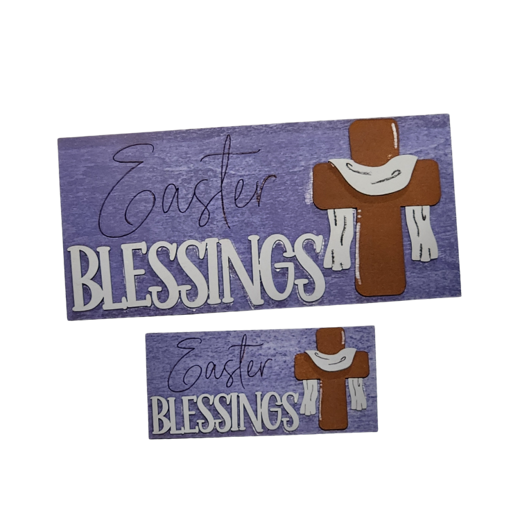 “Easter Blessings” Faith Sign