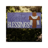 “Easter Blessings” Faith Sign