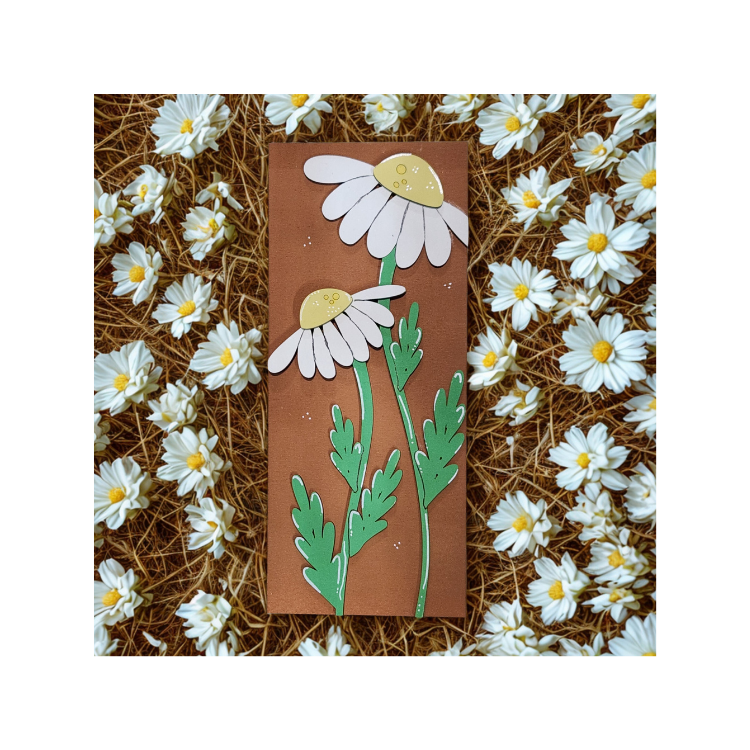 Daisy Flower Vertical Sign