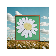 Framed Daisy Spring Sign