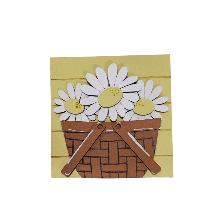 Daisy Basket Spring Sign