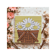 Daisy Basket Spring Sign