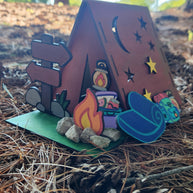⛺ Build-a-Tent Camp Scene