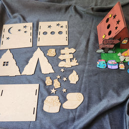 ⛺ Build-a-Tent Camp Scene