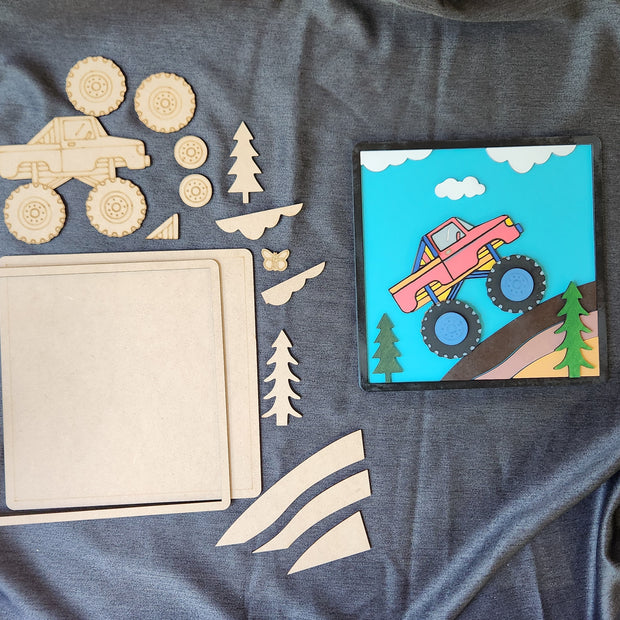 🛻 3D Monster Truck Painting
