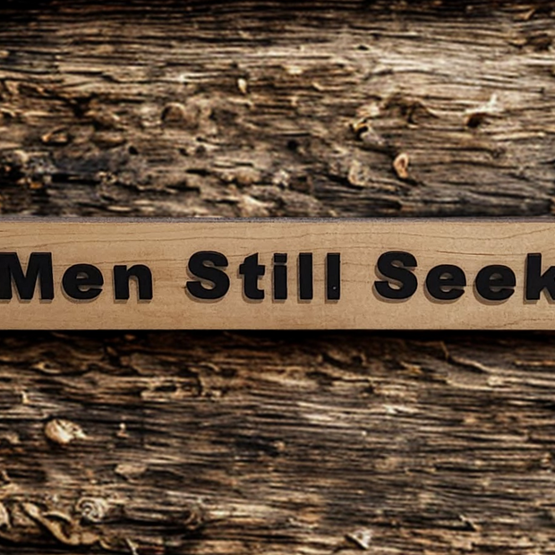 "Wise Men Still Seek Him” Wooden Shelf Sign