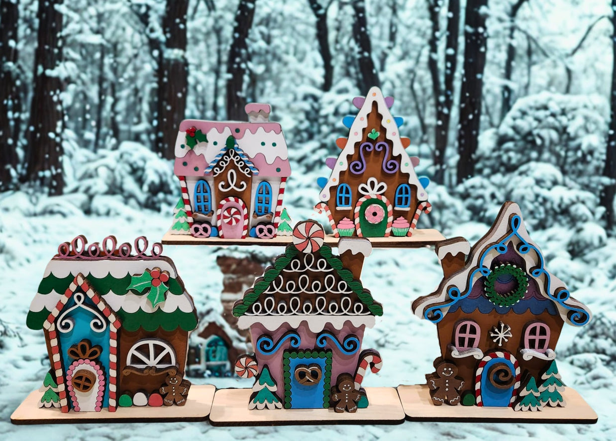 Gingerbread House Standing Sign (Individual)