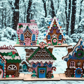 Gingerbread House Standing Sign (Individual)