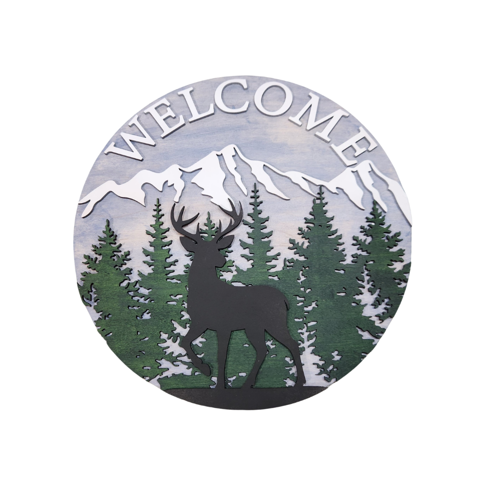 Deer Welcome Sign