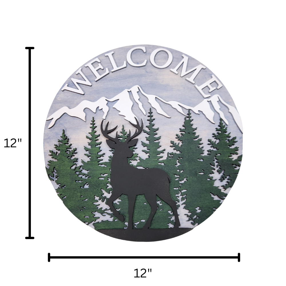 Deer Welcome Sign