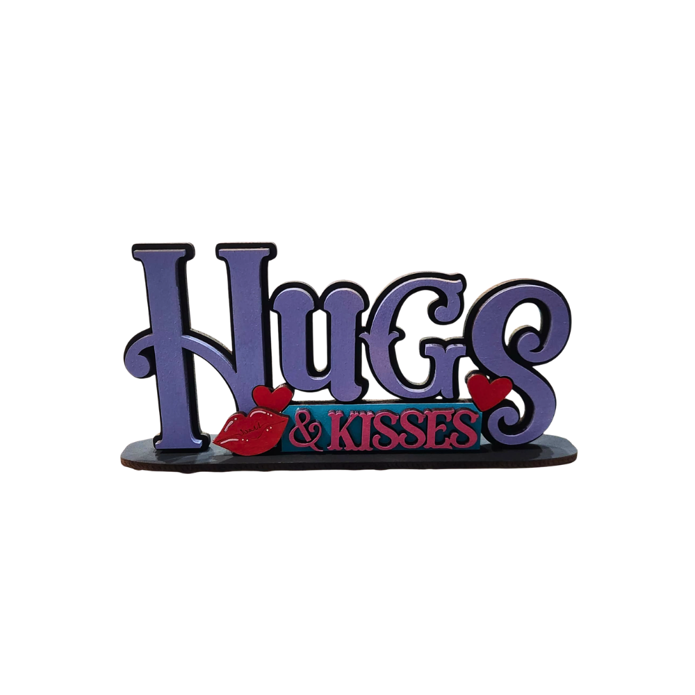 “Hugs & Kisses” Tabletop Sign