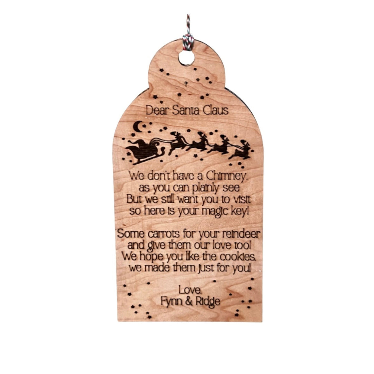 Santa’s Magic Key Door Hanger – For Homes Without a Chimney