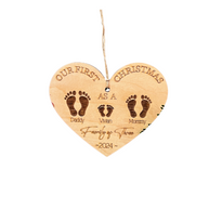 Baby's First Christmas Ornament - Single Side
