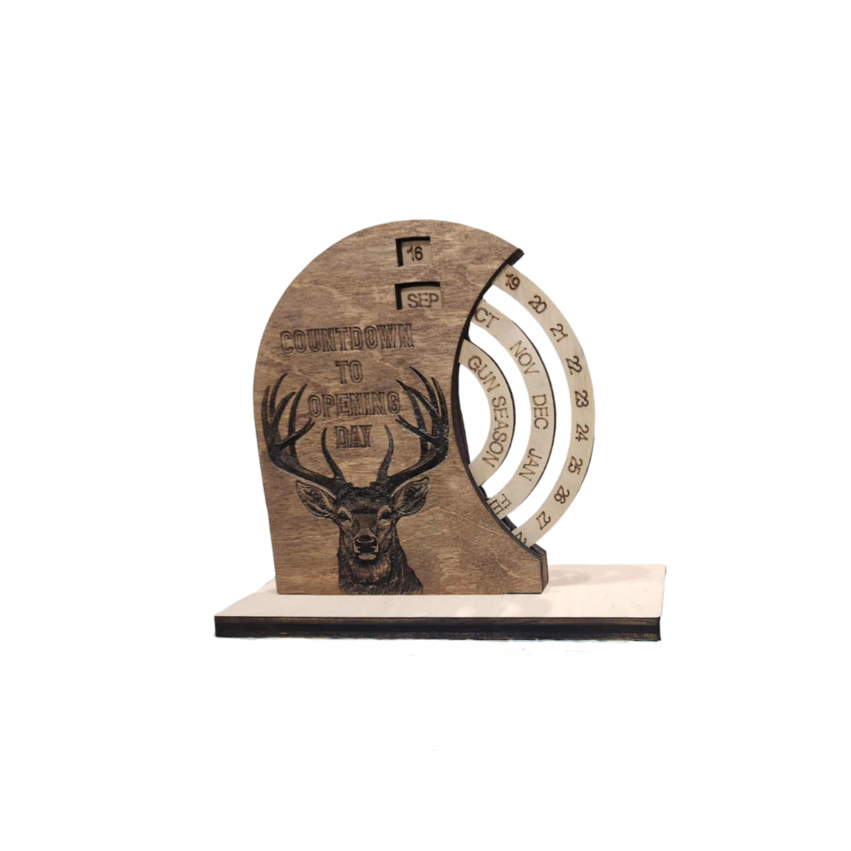 Rotating Hunting Calendar Countdown (LARGE 9"w x 10"h)