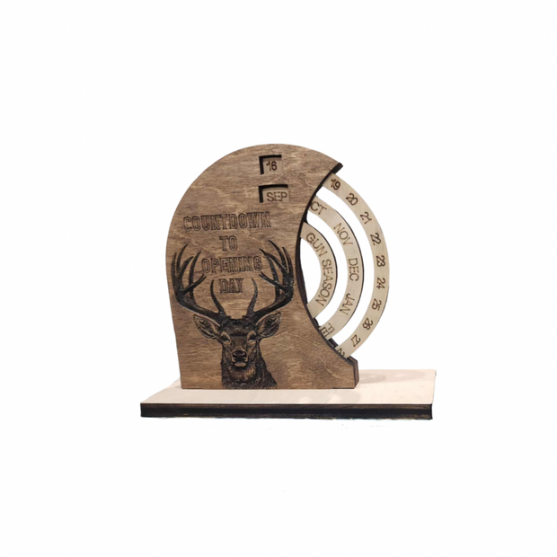 Rotating Hunting Calendar Countdown (LARGE 9"w x 10"h)