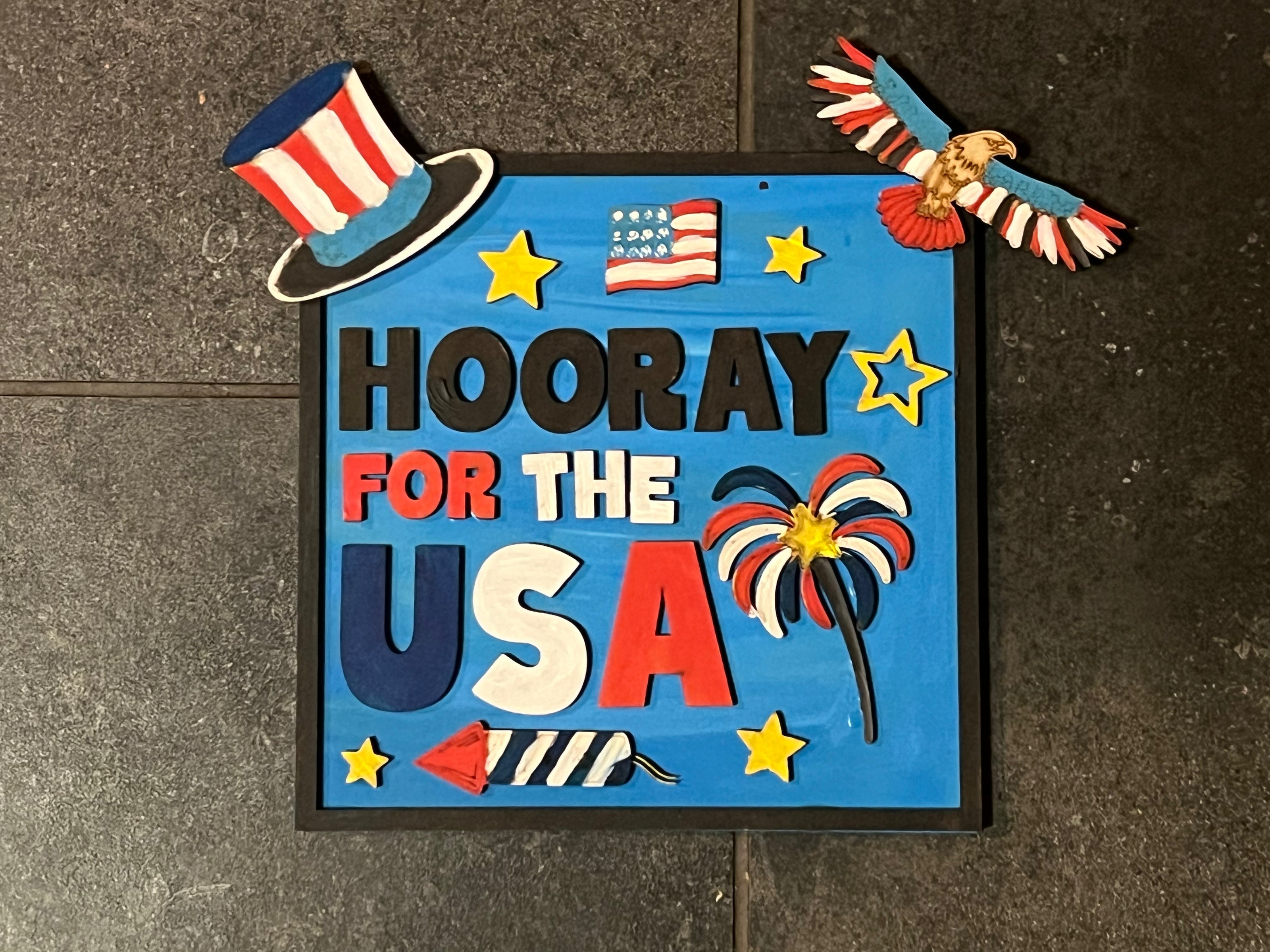 Hooray for the USA Sign