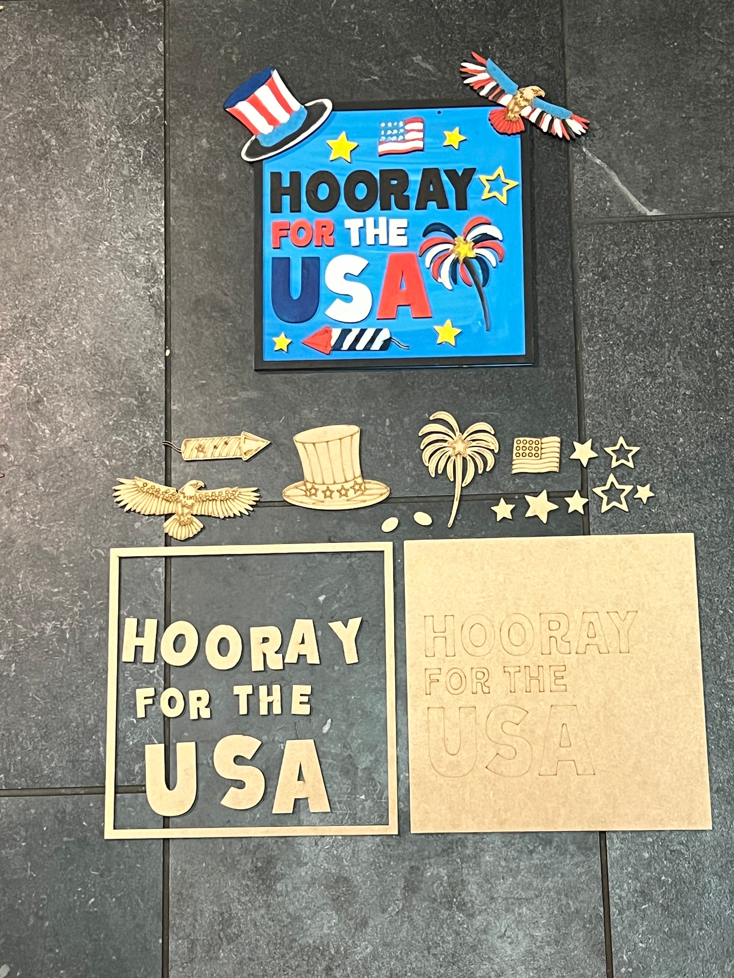 Hooray for the USA Sign