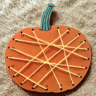 Pumpkin Lacing Craft