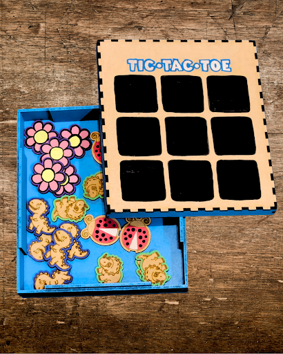 🎲 Tic-Tac-Toe Game Storage Box