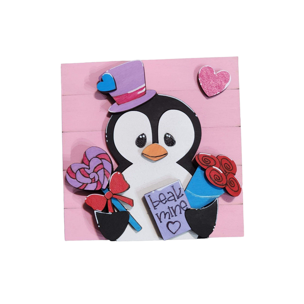 Valentine Penguin Sign - Beak Mine