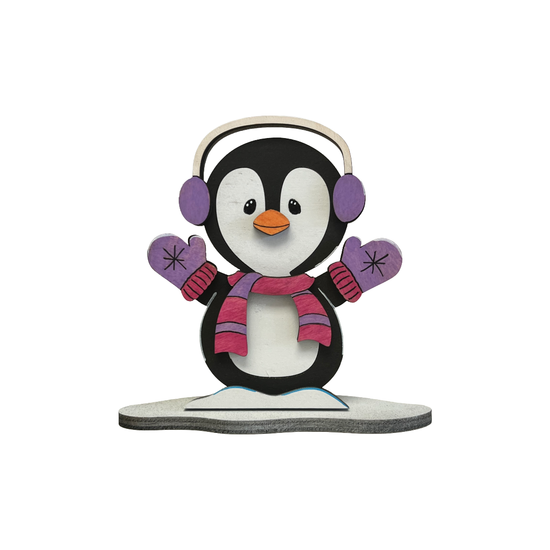 Freestanding Winter Penguin
