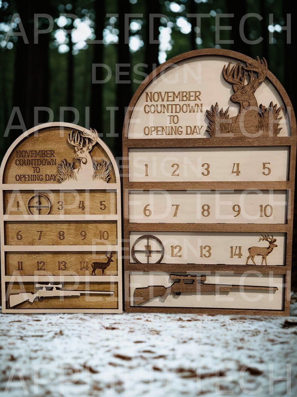 November Hunting Countdown (LARGE 18"w x 23.25"h)
