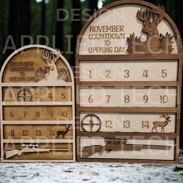 November Hunting Countdown (LARGE 18"w x 23.25"h)