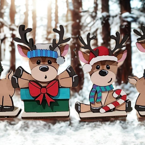 Cute Reindeer Standing Sign (Individual)