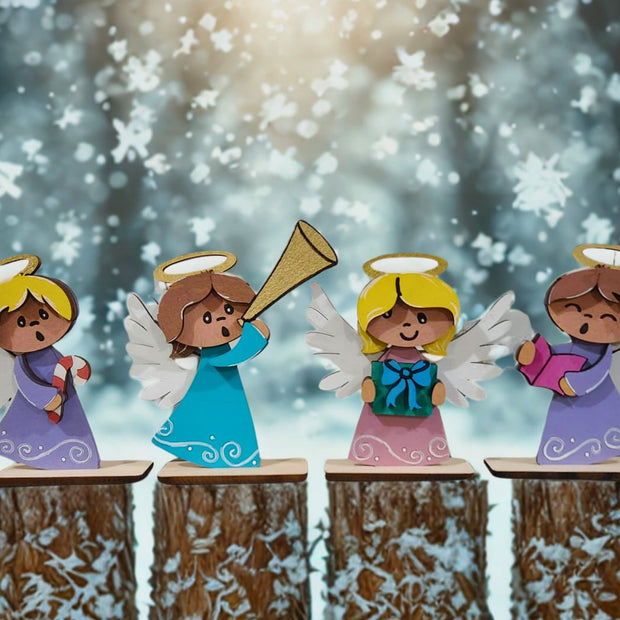 Cute Angels Standing Sign (Individual)