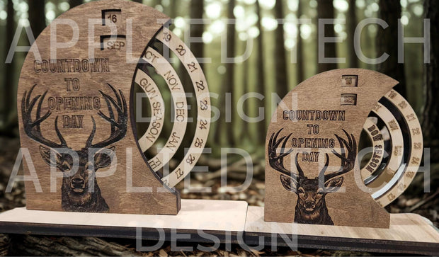 Rotating Hunting Calendar Countdown (LARGE 9"w x 10"h)