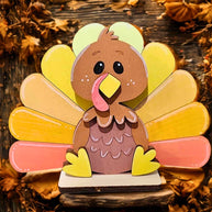 Cute Turkey Shelf Sign