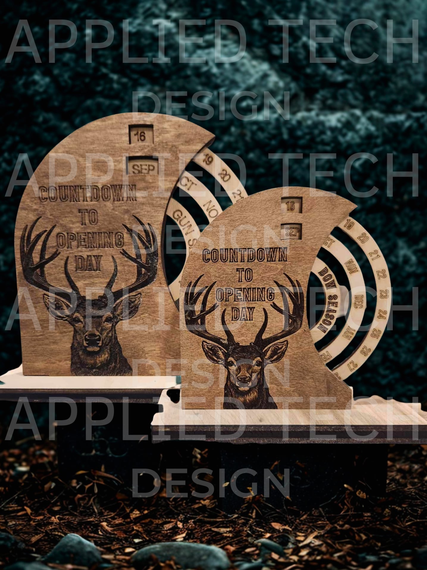 Rotating Hunting Calendar Countdown (LARGE 9