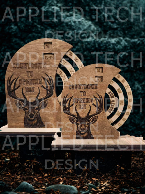 Rotating Hunting Calendar Countdown (LARGE 9"w x 10"h)