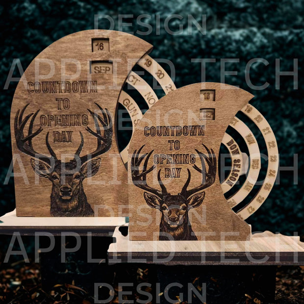 Rotating Hunting Calendar Countdown (LARGE 9"w x 10"h)