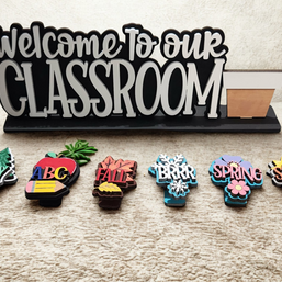 Welcome to Our Classroom – Interchangeable Teacher Sign